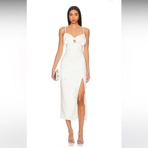 LIKELY Domenica Dress in White